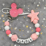 Custom Name Baby Pacifier Clips Chain