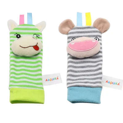 0-12M Stuffed Animal Wrist Rattle