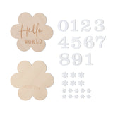 Baby Wooden Balloon age milestone Cards - 2Pcs