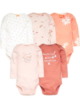 Newborn  Long Sleeve Bodysuits 3-5 PCS