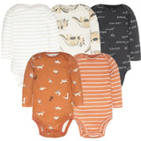 Newborn  Long Sleeve Bodysuits 3-5 PCS