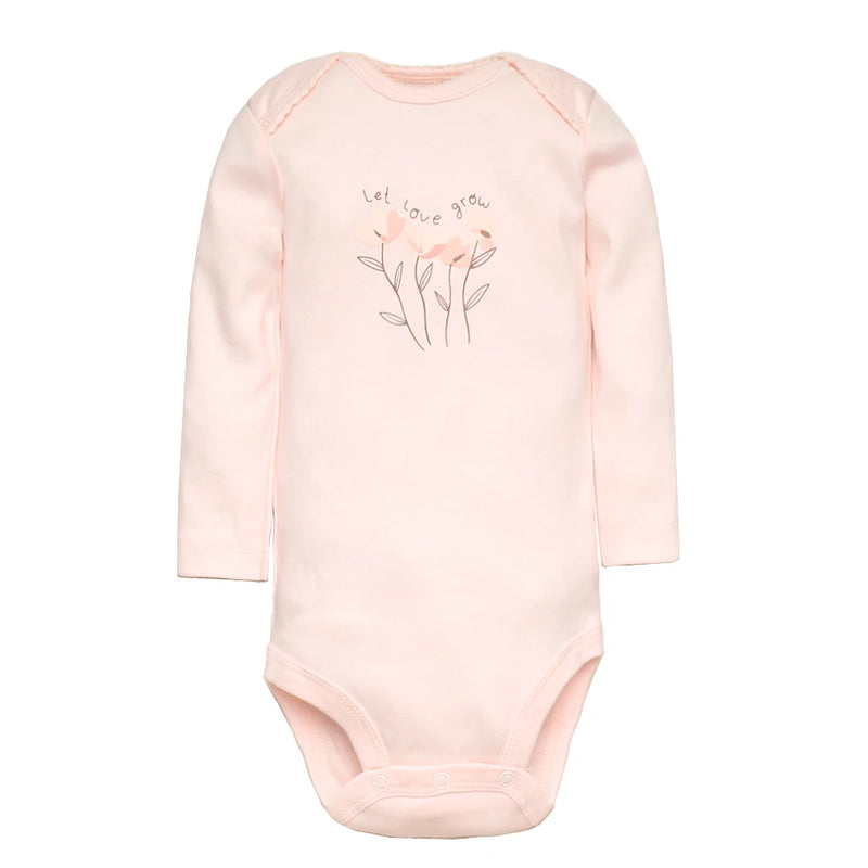 Newborn  Long Sleeve Bodysuits 3-5 PCS